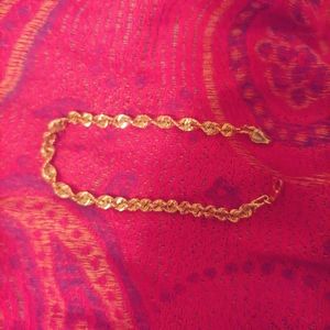 14k shınny rope bracelet rwduced prıce final price